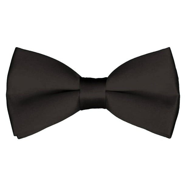 New Tuxedo PreTied Black Bow Tie Satin Felt Adjustable Bowtie